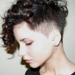 Shaved Haircut with Short Curly Hair- Haircuts for Curly Hair