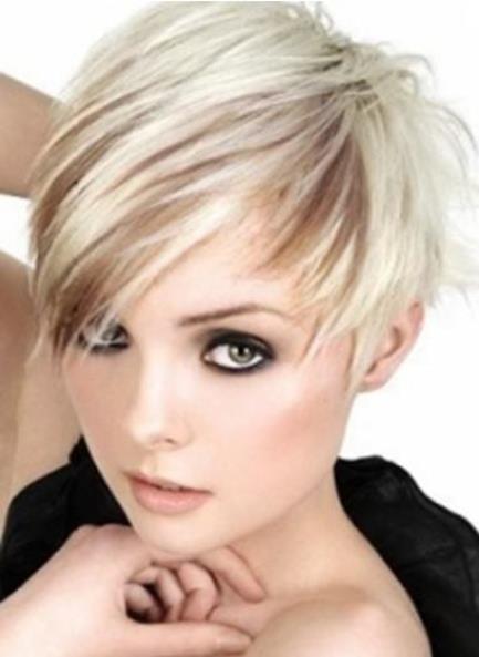 Short Bangs Asymmetrical Pixie cuts