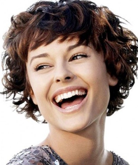 Short Curly Hair with Bangs-Short Haircuts for Curly Hair