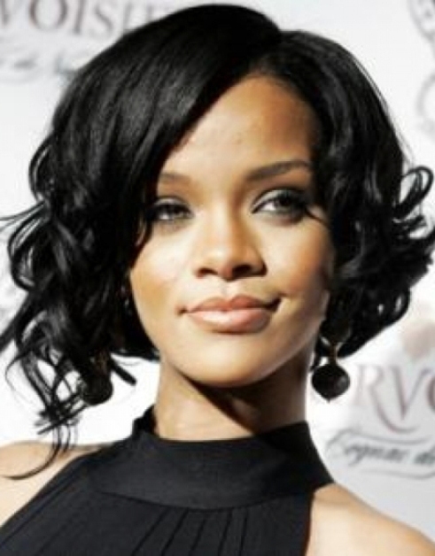 Asymetrical Bob Haircut Curly Hair