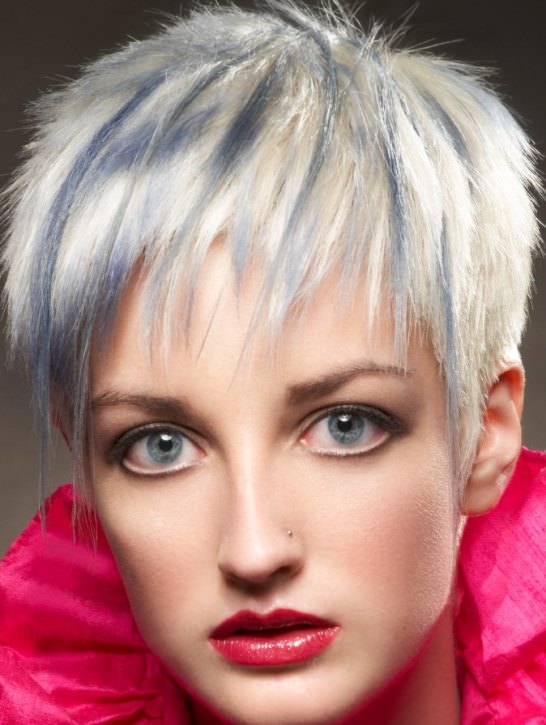 Silver Choppy Hair-Ideas for Short Choppy Haircuts