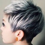 Sleek Silver Short Ombre Hair Ideas