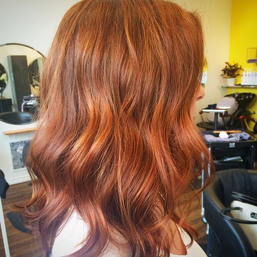 Soft Ginger Red Waves Auburn Hair Color Ideas