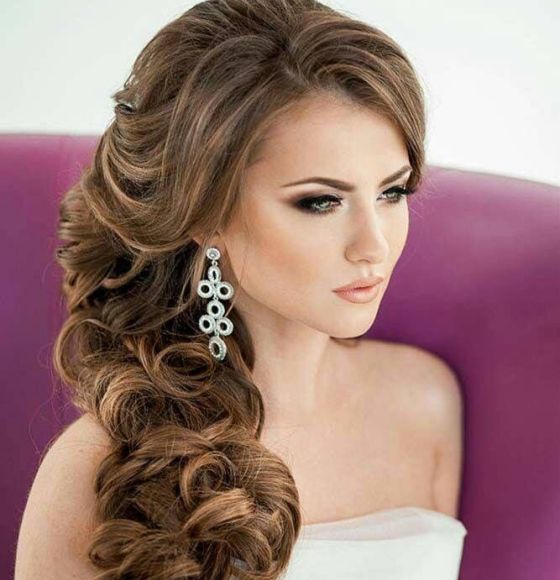 Stunning Wedding Hairstyles Elegant Long Curvy Curls