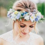 Stunning Wedding Hairstyles Trendy Hair with Flower Crown