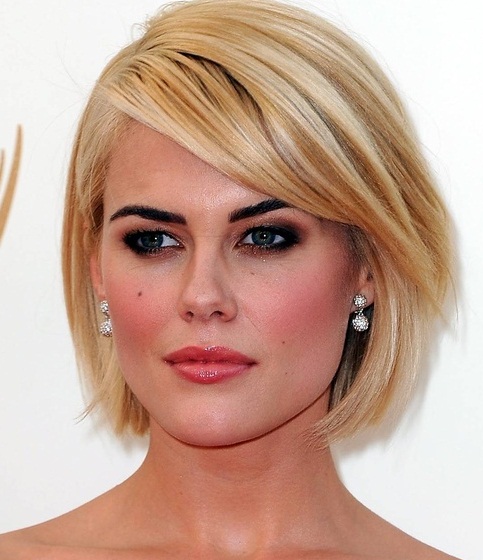 Sweeping Bangs-Short Bob Hairstyles