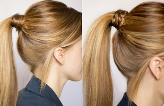 The Braid Wrapped Ponytail - Hairstyles for Women