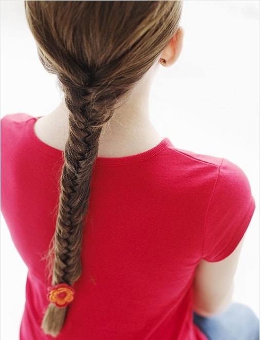 The Fishtail Braid Hairstyles for Little Girls