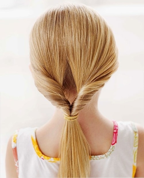 The Flip Tail Hairstyles for Little Girls