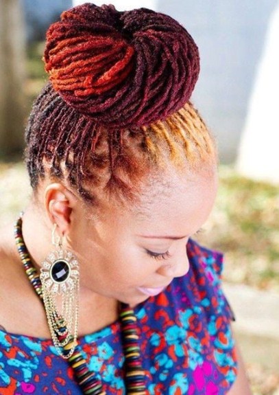 Top Knot for Dreadlocks-Top Knot Hairstyles