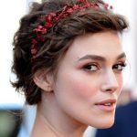 Tousled with Floral Headband Hair Updos for Short Hair