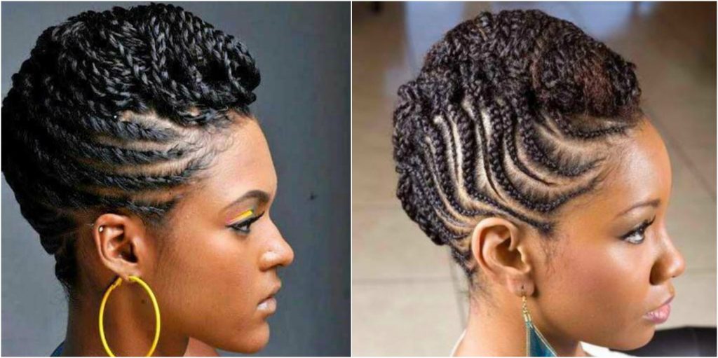 Tucked Mohawk Hairstyle