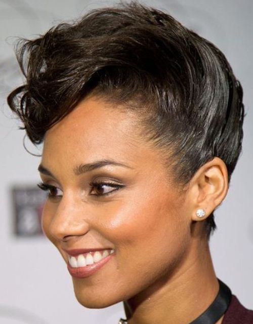 Up-and-Over Sweep Hair Updos for Short Hair