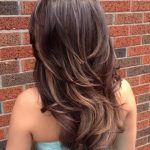 V-line layered hairstyles for long hair