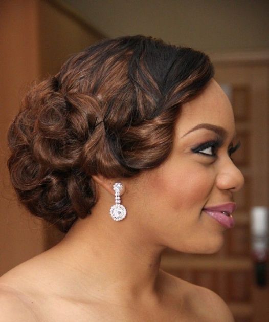 Vintage Pinup Black Wedding Hairstyles