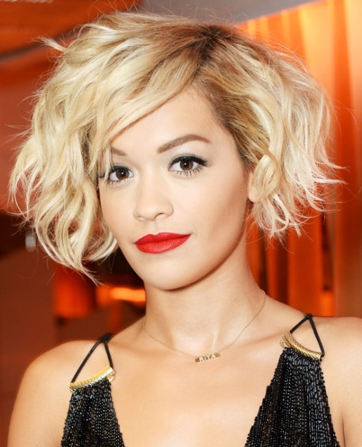 Voluminous Asymmetrical Bob Short Wavy Hairstyles