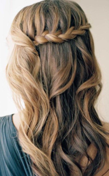 Waterfall Braid- Easy hairstyles to make at home