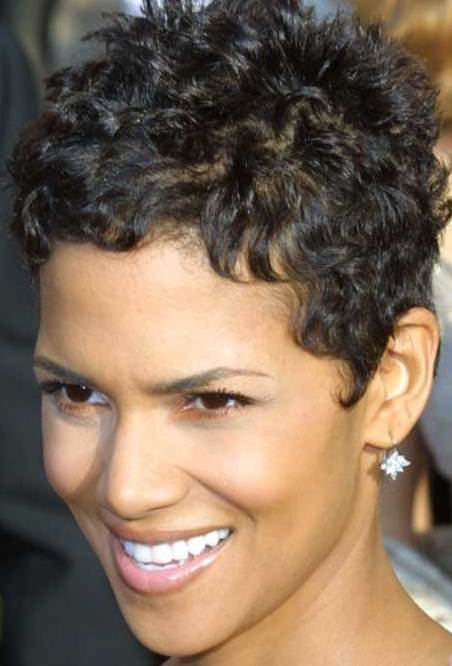 Wavy Pixie for Thick Hair-Short Black Hairstyles