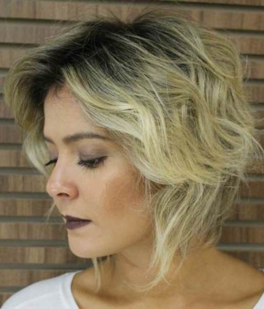 Wispy Blonde Layers Short Ombre Hair Ideas