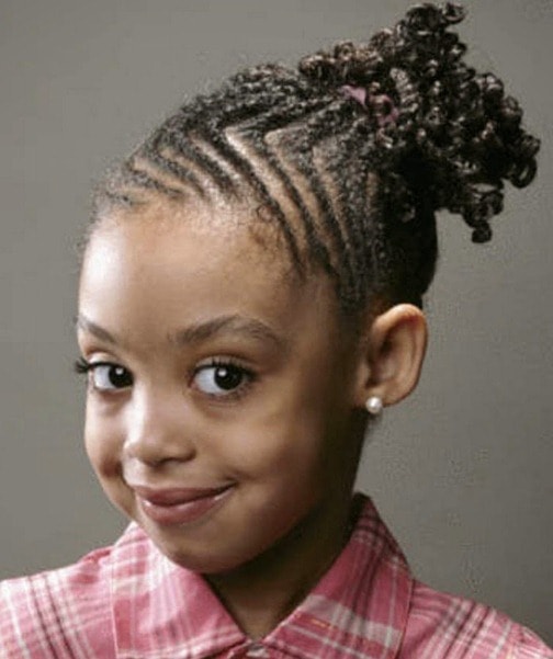 circular mohawk simple cornrows braids for kids