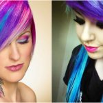 colorful emo hairstyle