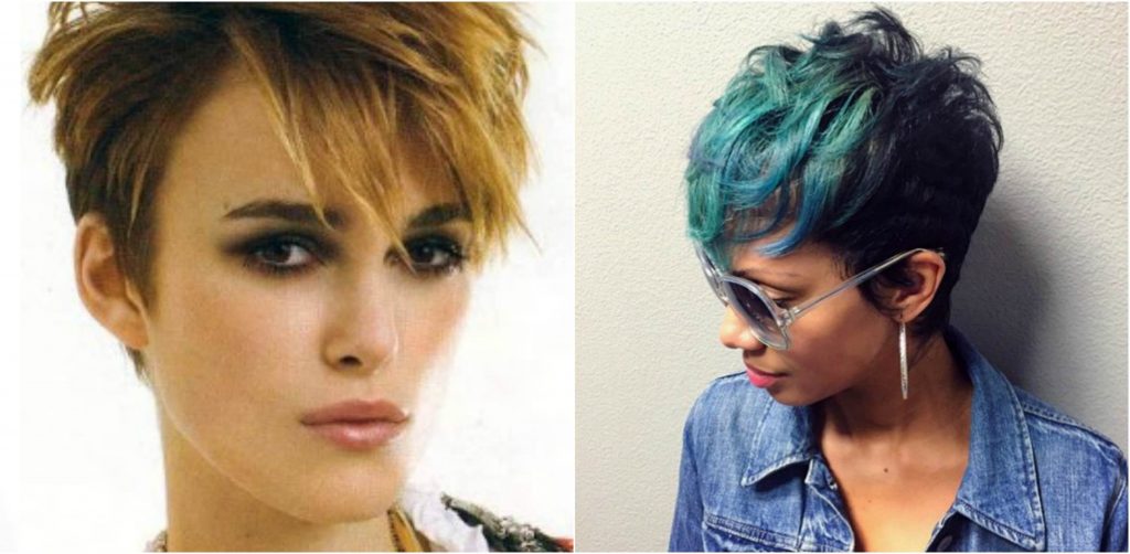 Messy Pixie with Color Highlights Emo Hairstyle