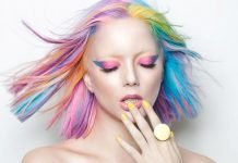 15 Ideas for Cool Hair Colors rainbow hair cool colors