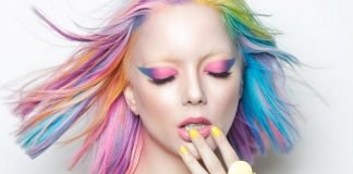 15 Ideas for Cool Hair Colors rainbow hair cool colors