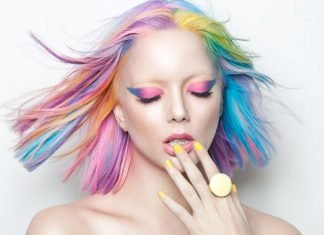 15 Ideas for Cool Hair Colors rainbow hair cool colors