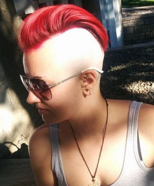 red rebel punk hairstyles for women