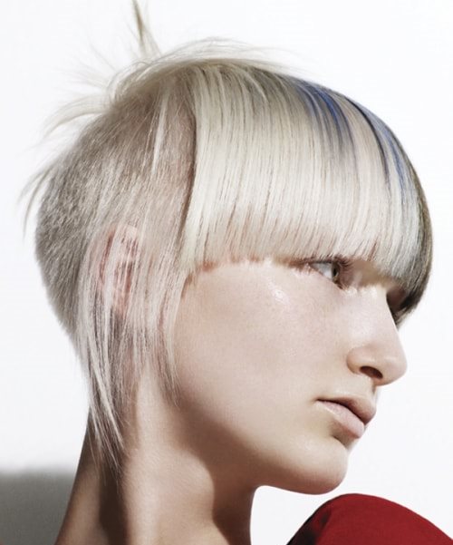 bangs and brown blonde punk hairstyles for women