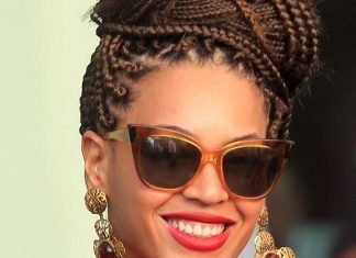 15 Iconic Box Braids Hairstyles Big Beyonce Bun Box Braids Hairstyles