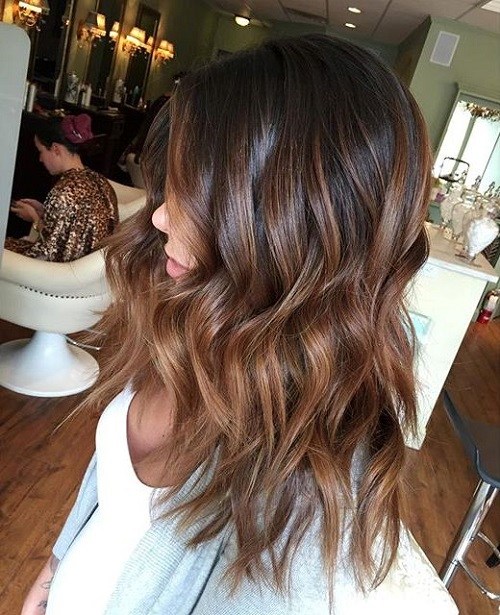 Caramel solutions for black ombre hair color