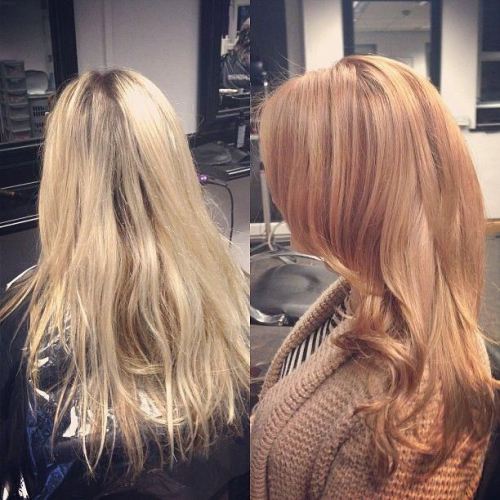 tranformation Strawberry Blonde Hair Color