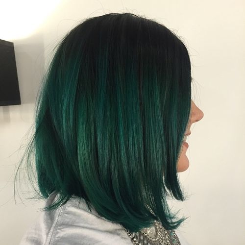 Emerald Gray solutions for Black Ombre Hair