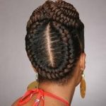 Wrap around french braids for black women