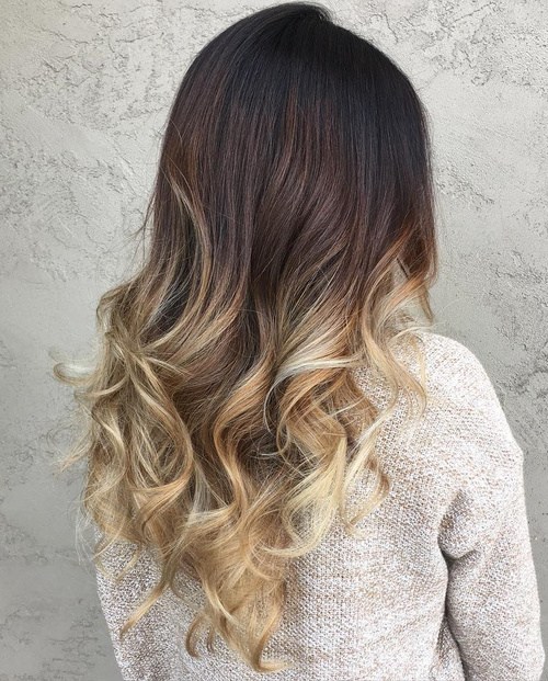 Platinum Reverse Ombre ideas Hair Color