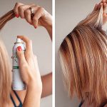 section your hair to use dry shampoo