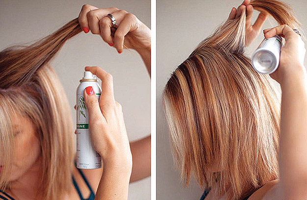 Separate Hair into Sections to Use Dry Shampoo