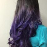 Purple black ombre hair