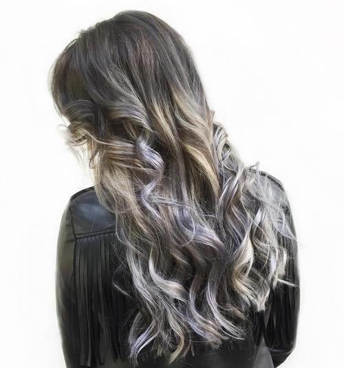 Grey solotions for Black Ombre Hair Color