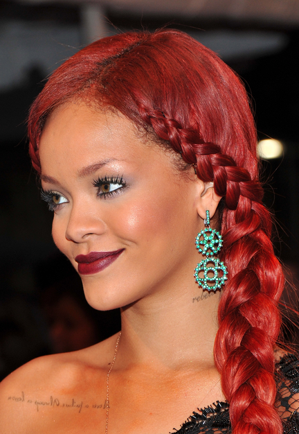 Side swept french braids for black women