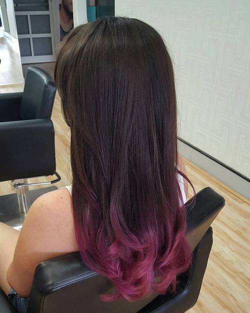 Burgundy solutions for Black Ombre Hair