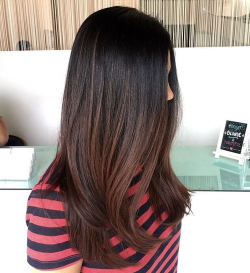 Dark brown solutions for black ombre hair