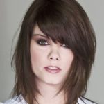 Edgy Medium  Length hairstyles with side bangs