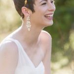 A Straight Hairstyle with a Classy Hair Accessory- Wedding hairstyles for short hair