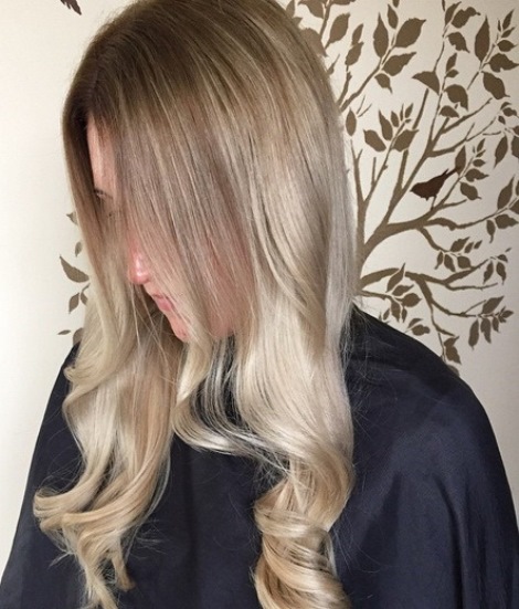 Ash Blonde Ombre with Brown Balayage- Ideas for ash blonde ombre hair and silver ombre hair