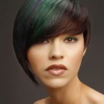 Asymmetrical and Dyed Short Hairstyle- Hairstyles for short hair