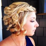 Blonde Curly Bob Prom Hairstyles for Short Hair