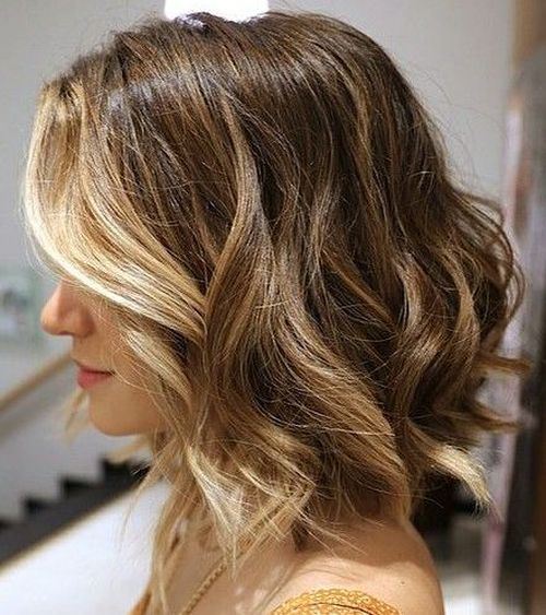 Blonde Face Framing Hairstyle Medium Curly Hairstyles